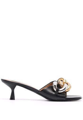 Stella McCartney 55mm chain-link sandals - Black