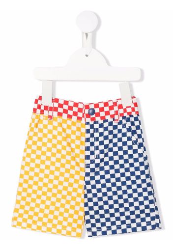 Stella McCartney Kids check-print shorts - Blue