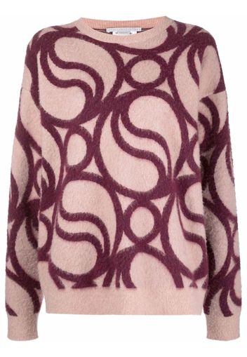 Stella McCartney Story geometric-pattern jumper - Pink