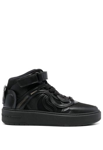 Stella McCartney logo patch faux leather sneakers - Black