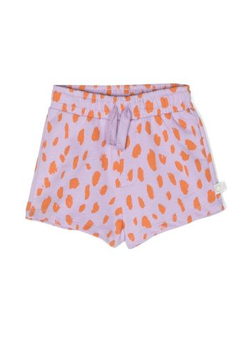 Stella McCartney Kids spot-print cotton shorts - Purple