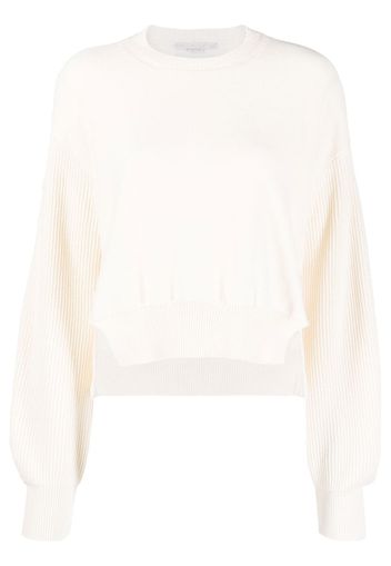 Stella McCartney logo-patch jumper - Neutrals