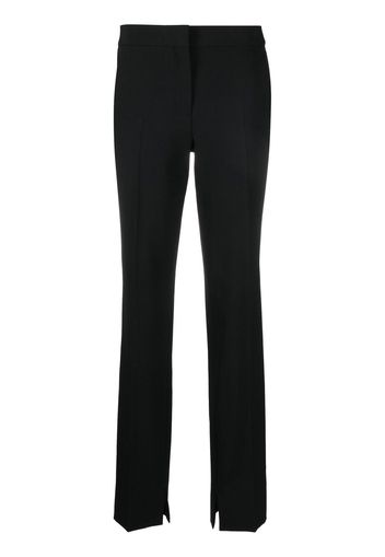 Stella McCartney split-cuff slim-cut trousers - Black