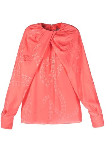 Stella McCartney chain-link print blouse - Pink