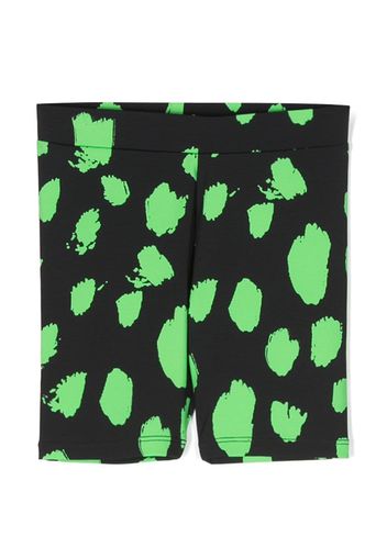 Stella McCartney Kids graphic-print cycling shorts - Black