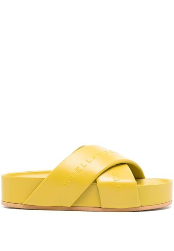 Stella McCartney Signature logo slides - Yellow