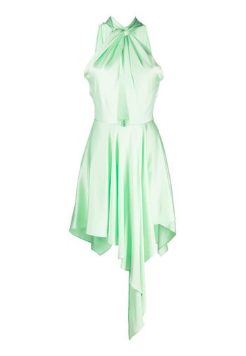 Stella McCartney halterneck asymmetric midi dress - Green