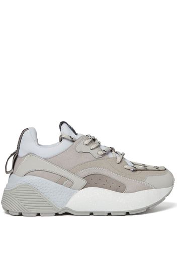 Stella McCartney Eclypse panelled suede sneakers - Neutrals