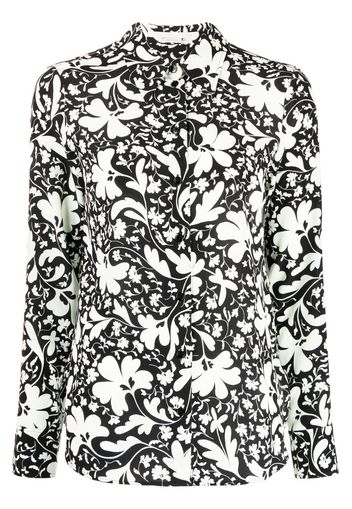 Stella McCartney floral-print silk shirt - Black