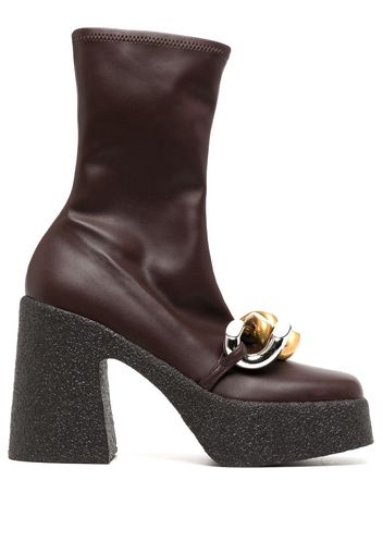 Stella McCartney Skyla 110mm ankle boots - Brown