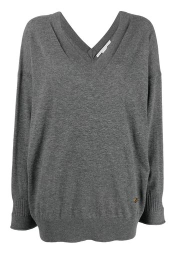 Stella McCartney Stella Iconics v-neck jumper - Grey