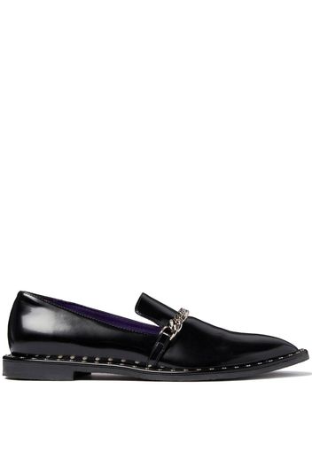 Stella McCartney Falabella chain-link detailing loafers - Black