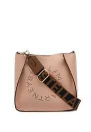 Stella McCartney perforated logo shoulder bag - Pink