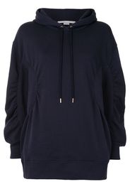 ruched-detail oversized hoodie