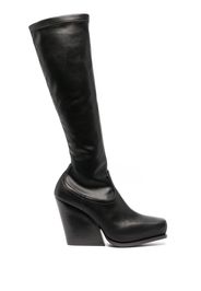 Stella McCartney 105mm wedge-heel knee-length boots - Black