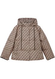 Stella McCartney S-Wave hooded puffer jacket - Brown
