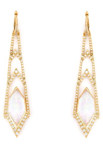 Stephen Webster 'Crystal Haze' long diamond earrings - Metallic