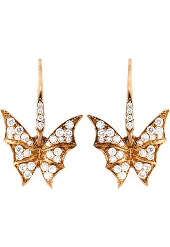 Stephen Webster diamond wing earrings - Metallic