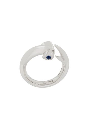 Stephen Webster 18kt white gold and sapphire Hammerhead ring - Metallic