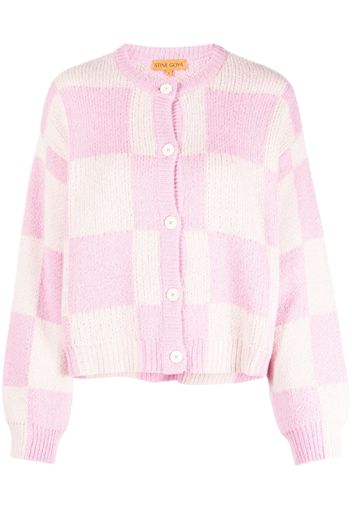 Stine Goya Ash checked cardigan - Pink