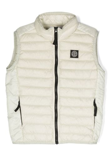 Stone Island Junior contrasting-detail waistcoat jacket - Neutrals