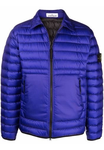 Stone Island Compass-patch padded jacket - Blue