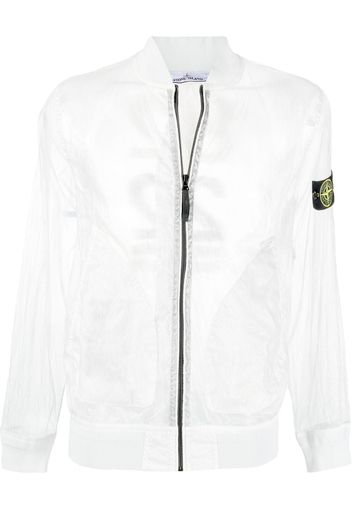 Stone Island lightweight sheer bomber jacket - White