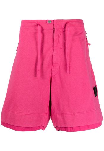 Stone Island Shadow Project speckled-cotton bermuda shorts - Pink