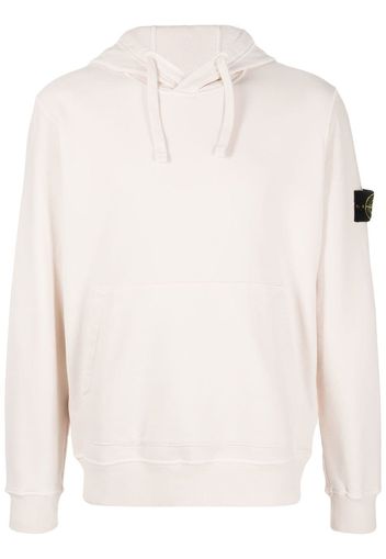 Stone Island Compass-patch cotton hoodie - Neutrals