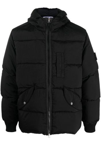 Stone Island padded down-feather jacket - Black