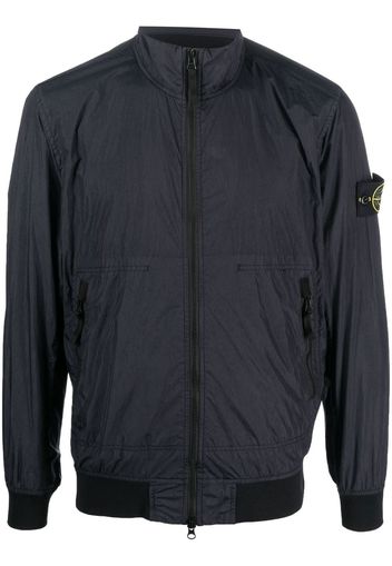 Stone Island logo-patch sleeve bomber jacket - Blue