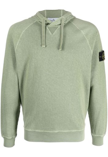 Stone Island Compass patch-detail hoodie - Green