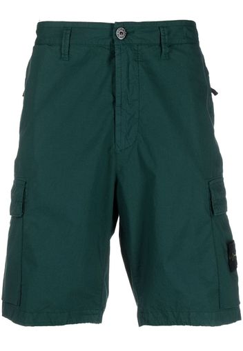 Stone Island Compass-patch cargo shorts - Green