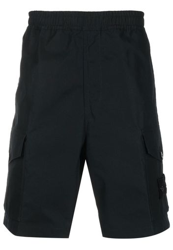 Stone Island knee-length cargo shorts - Black