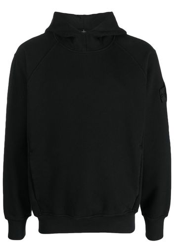 Stone Island Shadow Project classic cotton hoodie - Black