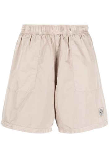 Stone Island logo-patch deck shorts - Neutrals