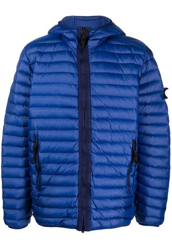 Stone Island Compass-patch padded jacket - Blue