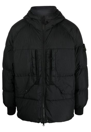 Stone Island Compass-patch puffer jacket - Black