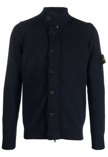 Stone Island Compass-motif knitted cardigan - Blue