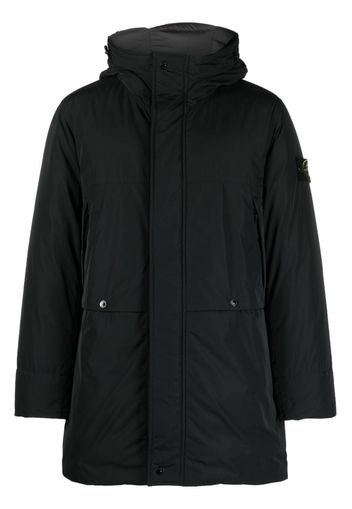 Stone Island Compass-patch padded coat - Black