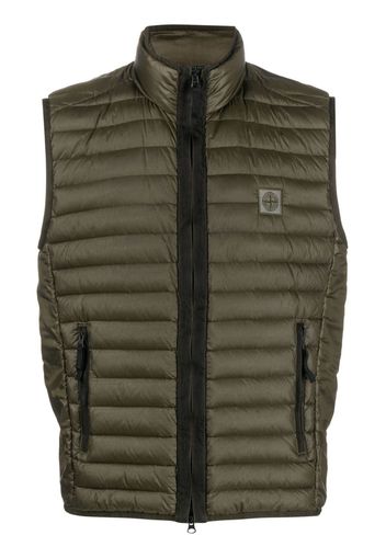 Stone Island Compass-patch quilted gilet - Green