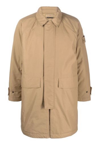 Stone Island Compass-motif cotton coat - Neutrals