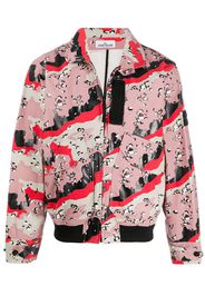 abstract print jacket