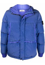 Stone Island Compass badge padded jacket - Blue