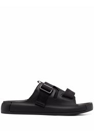 Stone Island Shadow Project double-buckle sandals - Black