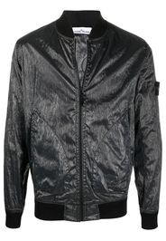 Stone Island loog-patch bomber jacket - Black