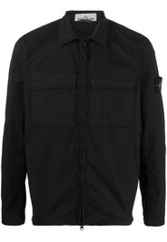 Stone Island zip-fastening long-sleeve shirt - Black