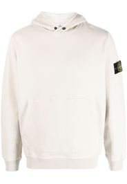 Stone Island logo-patch cotton hoodie - Neutrals