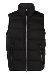 Stone Island zip-up padded gilet - Black