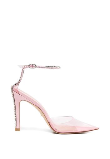 Stuart Weitzman crystal-embellished pointed pumps - Pink